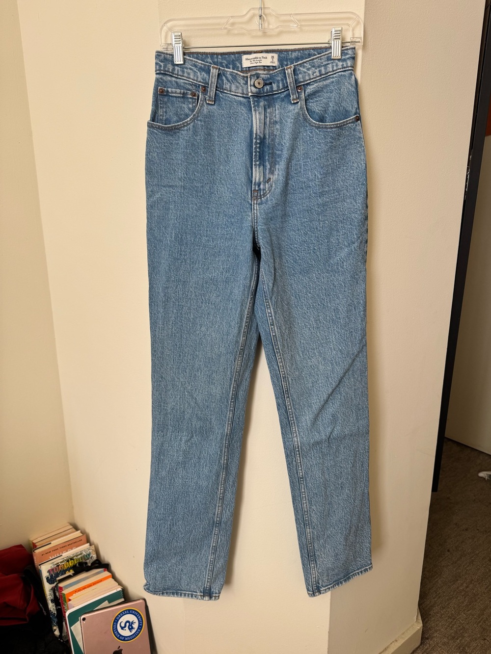 Abercrombie & Fitch the 90s straight ultra high rise